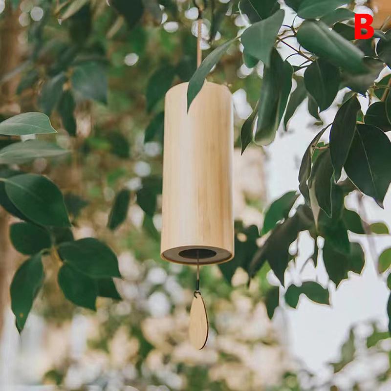 Bamboo Wind Chime Windbell Chimes Craft For Outdoor Garden Decoration