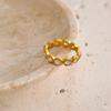 Cubic Zirconia Round Ring Stainless Steel Fashion Ring High Quality Women Jewelry Ring  Accessories