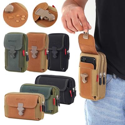 Unisex Belt Pouch Mobile Phone Bag for Men Phone Holster Bag Molle Waist Bag Pack Small Tactical Duty Belt Backpack Card Holder