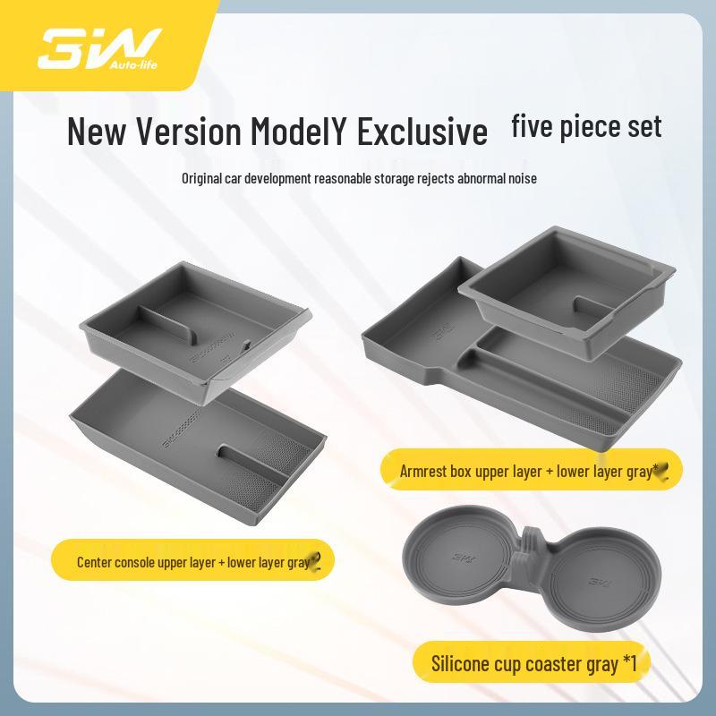 Tesla Model Y/3/S/X Center Console Silicone Cup Holder Coaster