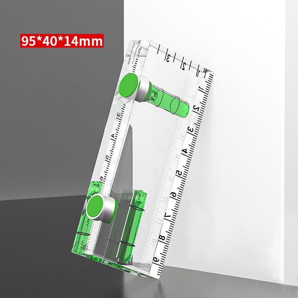 Accurate Measurement Acrylic Mini Level Strong Magnetic Ruler