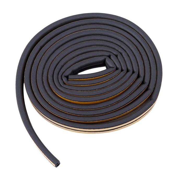 Soundproofing D Type Draught Window  Excluder Self Adhesive Collision Avoidance Seal Strip Foam