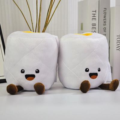 14cm Cartoon Roll Paper With Leg Toilet Series Plush Toys Friends Funny Doll Send Friends Children Birthday Gift Room Decoration