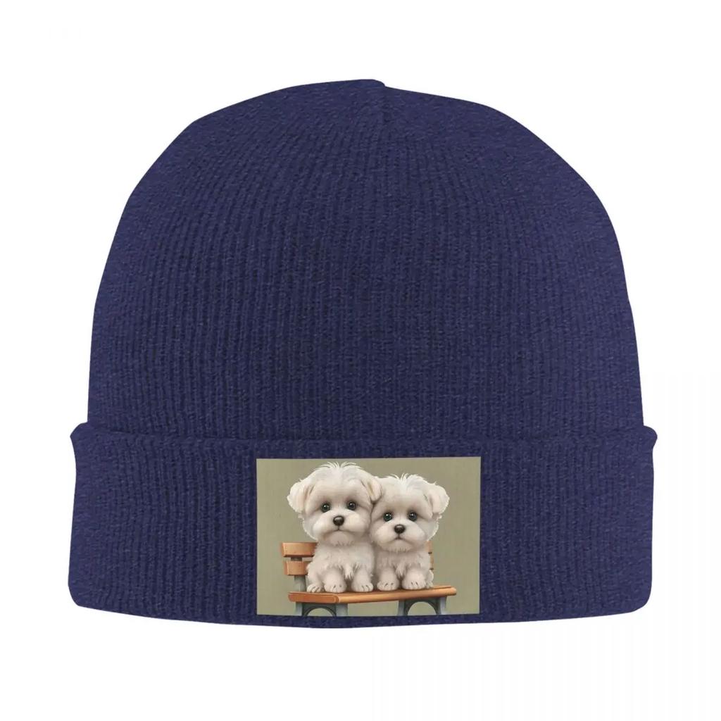Border Collie Pet Dog Warm Knitted Cap Winter Knit Bonnet Hat Skullies Beanies Hip Hop Caps for Unisex