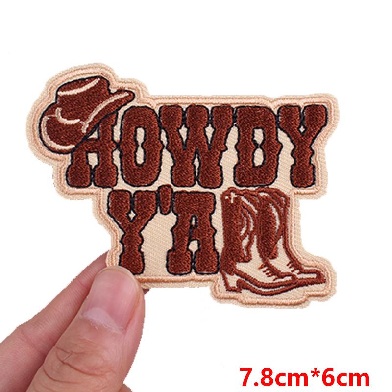 Jeans Backpack Embroidered Patch Cartoon/Letter Slogan Embroidery Patches Iron On Patches For Clothing Thermoadhesive Patches