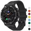 Metal Case Rubber Band For Samsung Watch 8 40mm 44mm 8Classic 46mm Luxury Modification Kit  For Watch 8 Refit Kit Accessories