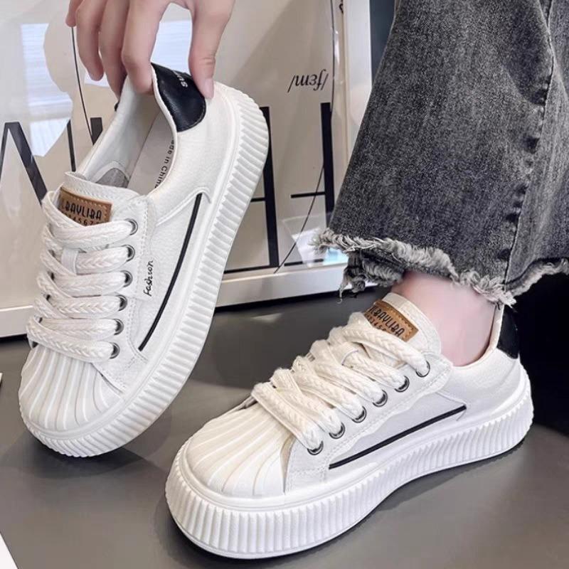 Spring New Fashion Versatile Little White Shoes Womens Platform Comfortable Sneakers Fashion Trend Casual Board Shoes Women