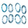 8 Rolls 0.6 3mm Aluminum Craft Wire Jewelry Beading Wire Craft Making Supplies Light Blue