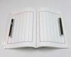 Art-themed bound book, 7-line ruled pages, set of 5 colors.
