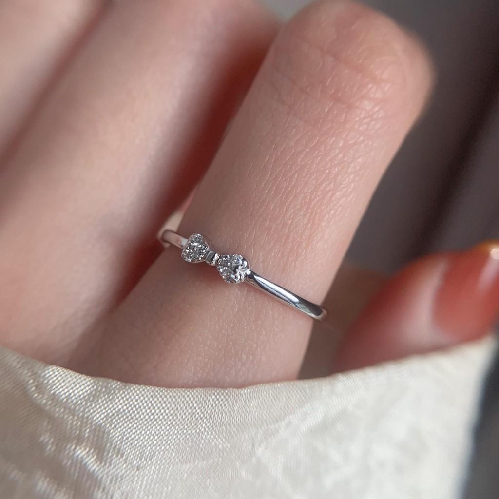 Fashionable Heart Shaped Adjustable Ring For Women Stylish Silver Jewelry Piece