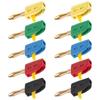 652F 10PCS 4MM PA Coated Banana Jacks High Performances Connection for Testing Tool