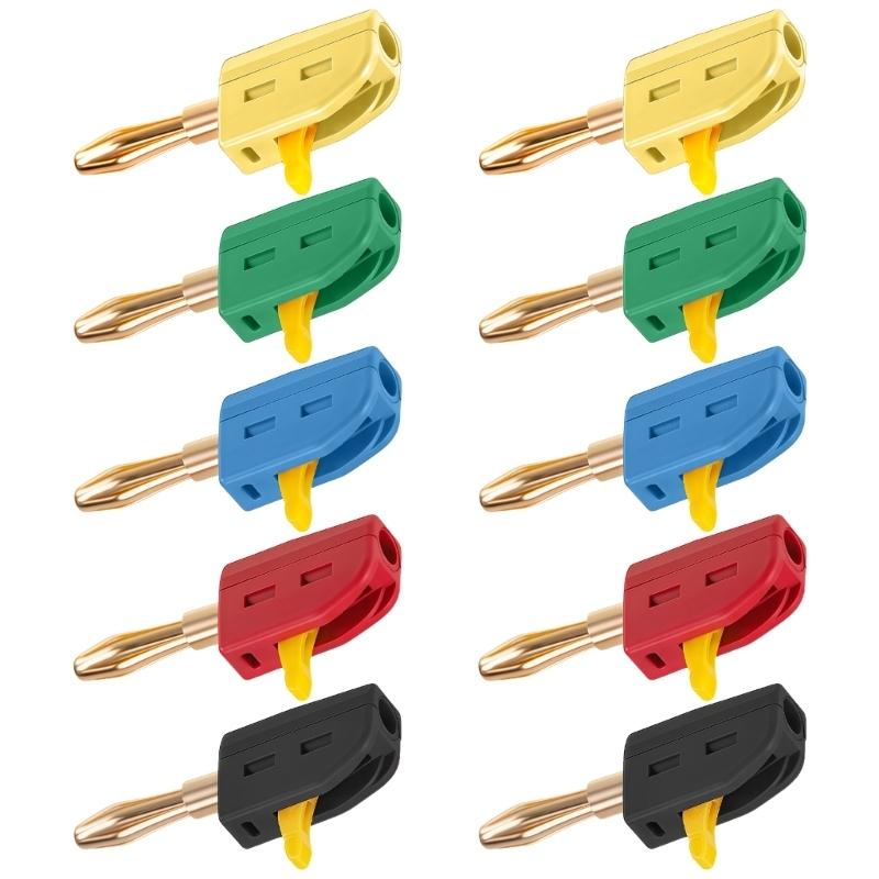 652F 10PCS 4MM PA Coated Banana Jacks High Performances Connection for Testing Tool