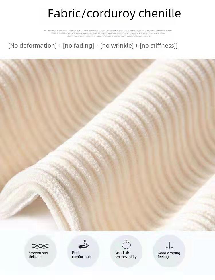 Chenille Velvet Wide-Leg Maternity Pants - Spring/Autumn, Outdoor Casual, Plus Belly Support