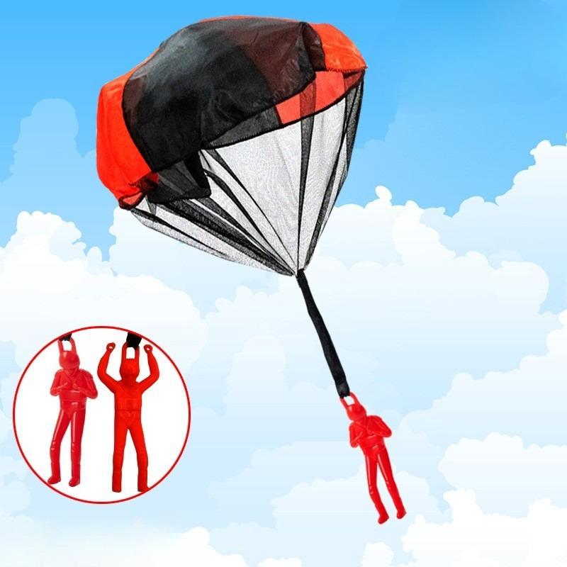 

Hand Throwing Mini Soldier Camouflag Parachute for Kids Outdoor Toys Game Educational Flying Parachute Sport for Child Toys 1PC красный