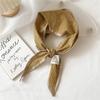 Decorative Simple Texture Silk Scarf Women'S New Style Spring And Autumn Summer Fashion Versatile Headscarf Work Scarf