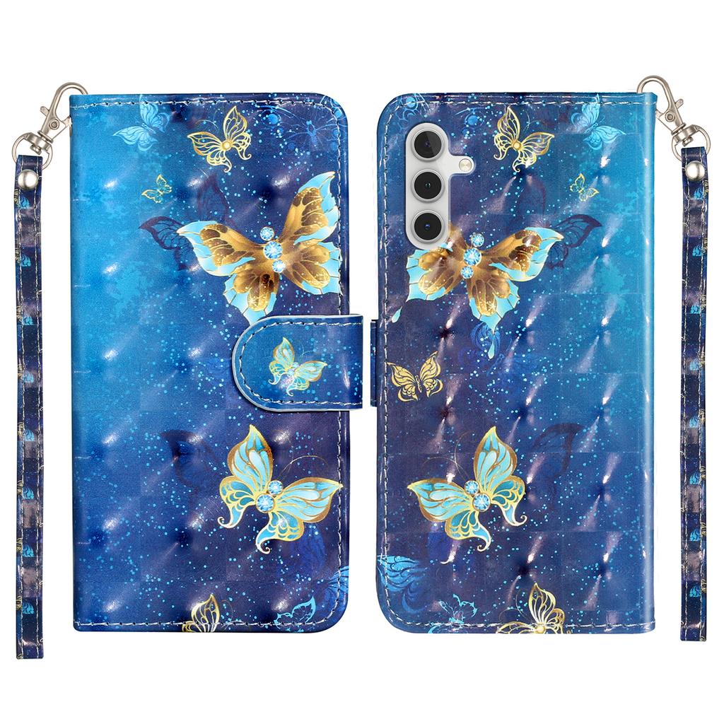 For Samsung Galaxy A16 4G/5G Case 3D Pattern Printed Phone Leather Phone Cover