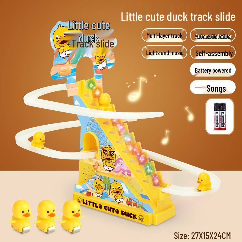 

Детская игрушка «Маленький жёлтый утёнок, поднимающийся по лестнице» со звуком, светом и музыкой