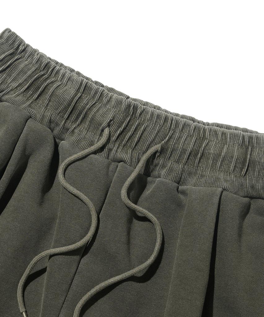 613SEOUL Heritage Pigment Wide Bermuda Pants (Khaki)