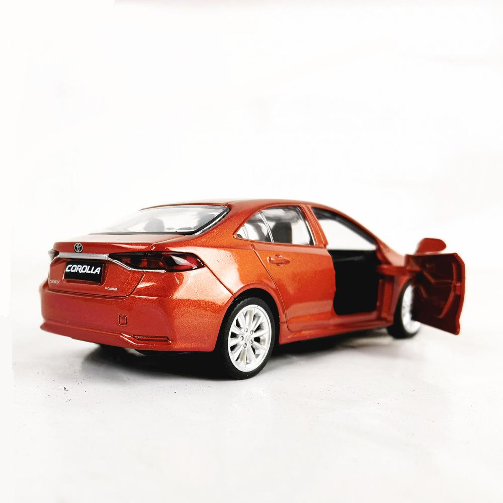 1/43 Toyota Corolla Hybrid Toy Car for Kids, Diecast Metal Miniature Model, Pull Back Educational Collection, Gift Boys