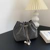 Internet Celebrity Hot Diamond Mini Small Bag Women's Bag 2025 Spring and Summer New Models This Year Popular Chain Messenger Bag Bucket Bag