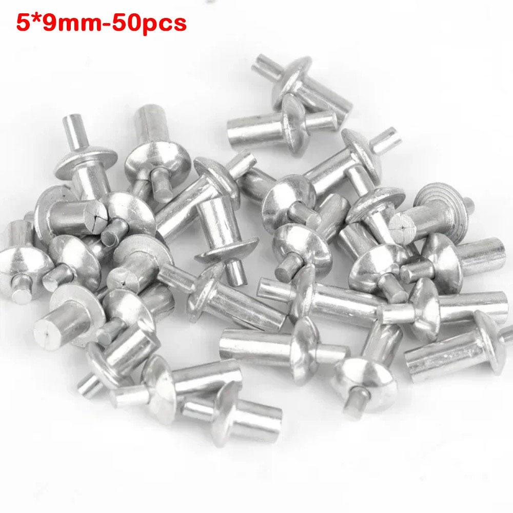 50Pcs Hammer Drive Expansion Rivets Aluminum Alloy Piercing Rivets  Hardware Accessories