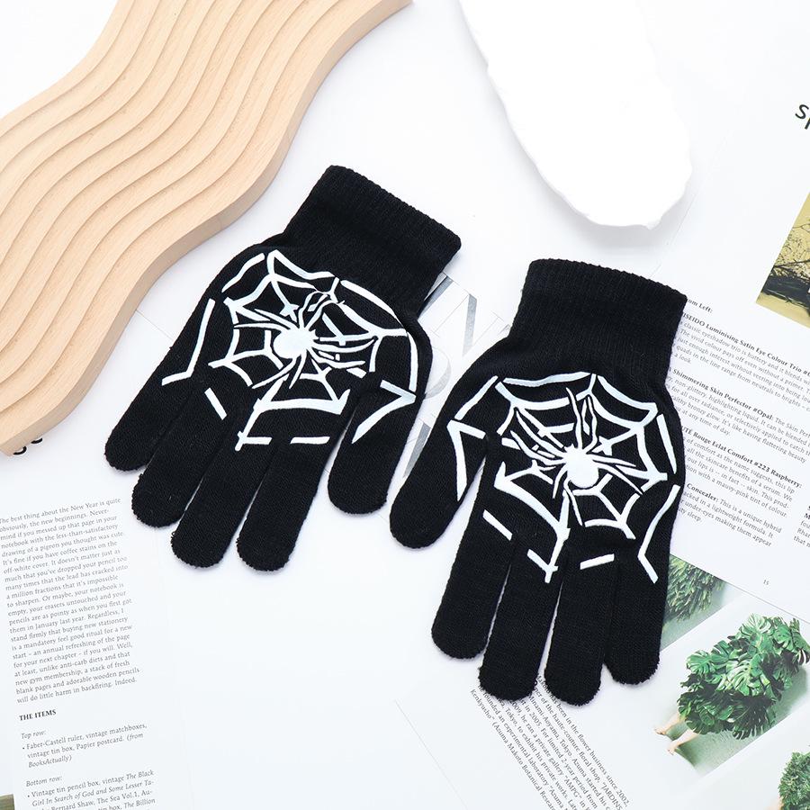 Unisex Pekskärms Halvfingerhandskar - Tunn Modell för Höst- och Vintersporter, Utomhusaktiviteter och Halloween
