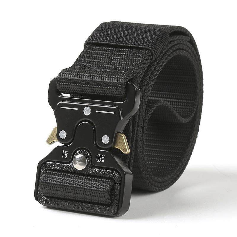 Men's Belt Metal Buckle Outdoor Hunting Multi Function Tactical Belt Combat Survival Marine Corps Canvas Nylon Women Sport Belt