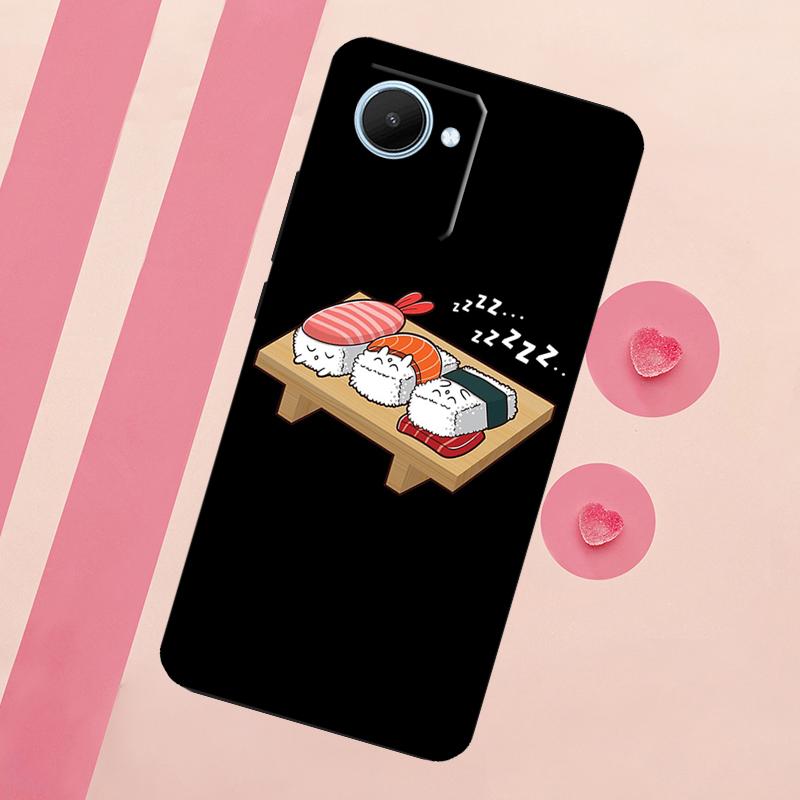 Kawaii Sushi Crowd For Realme 15 10 11 12 13 14 Pro Plus C65 C67 C75 C63 C61 C55 C51 C53 C35 GT6 GT7 Pro Case