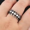 Vintage Simple Stainless Steel Fish Bone Rings For Men Women Fashion Popular Creative Biker Ring Punk Party Jewelry Dropshipping
