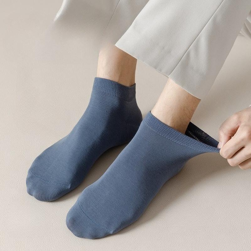 2Pairs Men Ankle Socks Solid Color Invisible Breathable Cotton Sport Socks Male Short Sock Men Sox Soft Comfortable Casual Socks