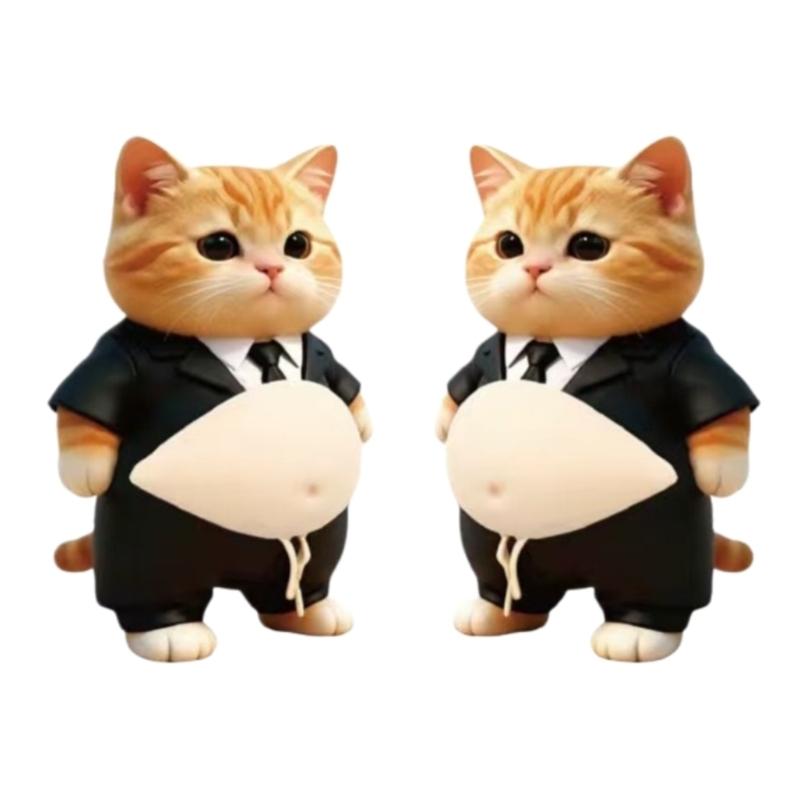 3D Fat Chai Dog Anti Collision Stickers DIY Cute Kitten Soft Silicone Self-Adhesive Stickers Children's Toy Birthday Gift
