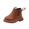 Spring Autumn Children Ankle Boots Fashion Kids Boots for Boys Trend Versatile Girls Causal Leather Boots Simple Thick Bottom