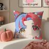 Game immersive Wuthering Waves CANTARELLA Cushion Cover Pillowcase Short Plush Invisible zipper Room Sofa Cushion Cover