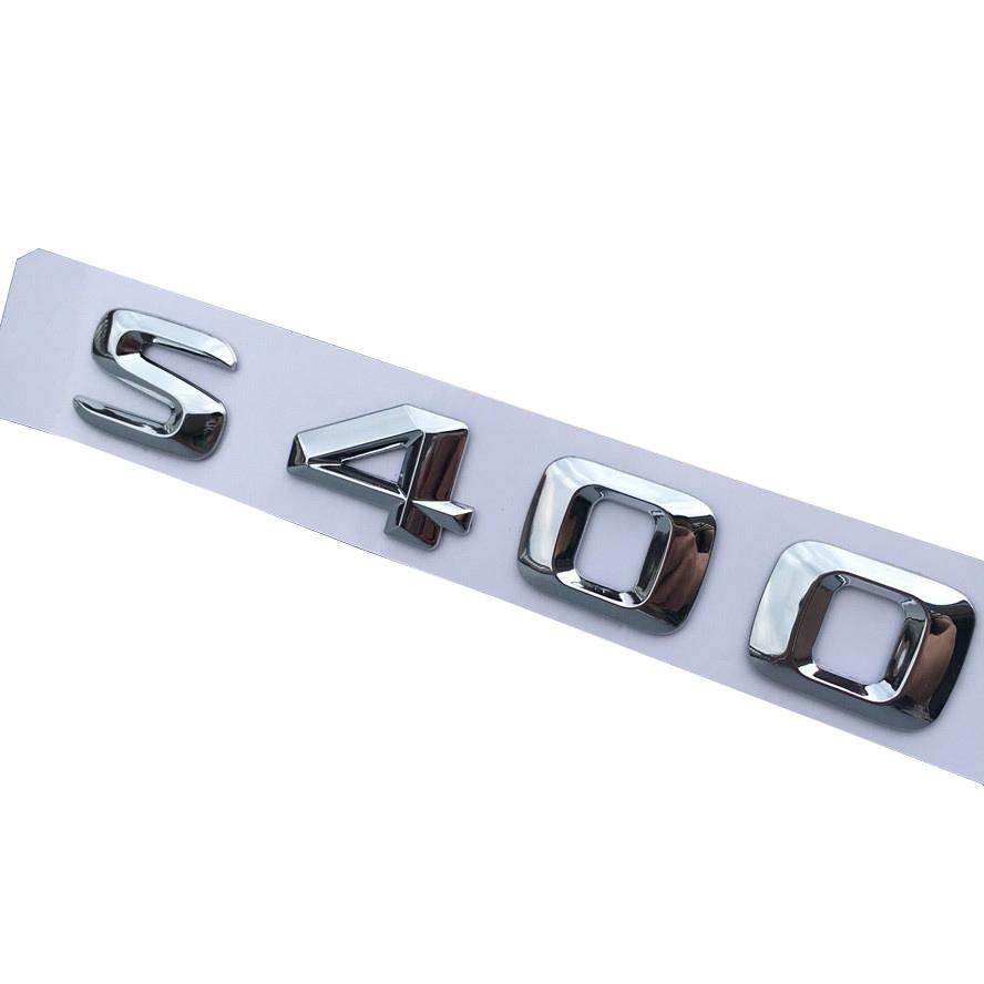 ABS 3D Chrom Auto Buchstaben Stamm Emblem Abzeichen Aufkleber Für W220 W221 W222 S300 S320 S350 S400 S500 Mercedes Schriftzug
