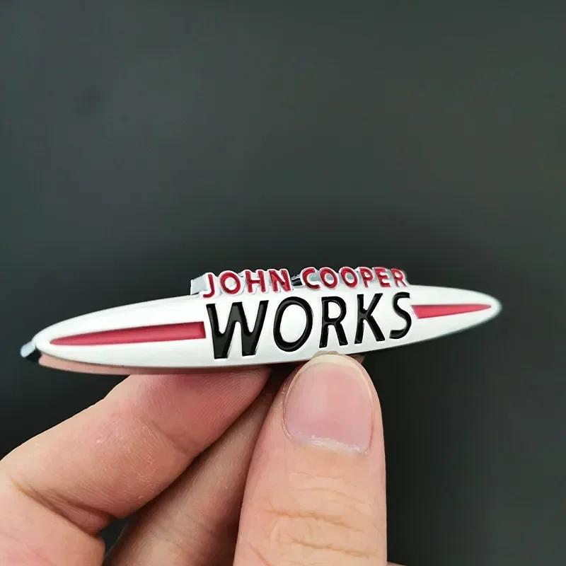 

Chrome JCW John Cooper Works Front Grill Emblem Badge Sticker Decals for Clubman Countryman R50 R52 R53 R55 R56 R57 R58 F55
