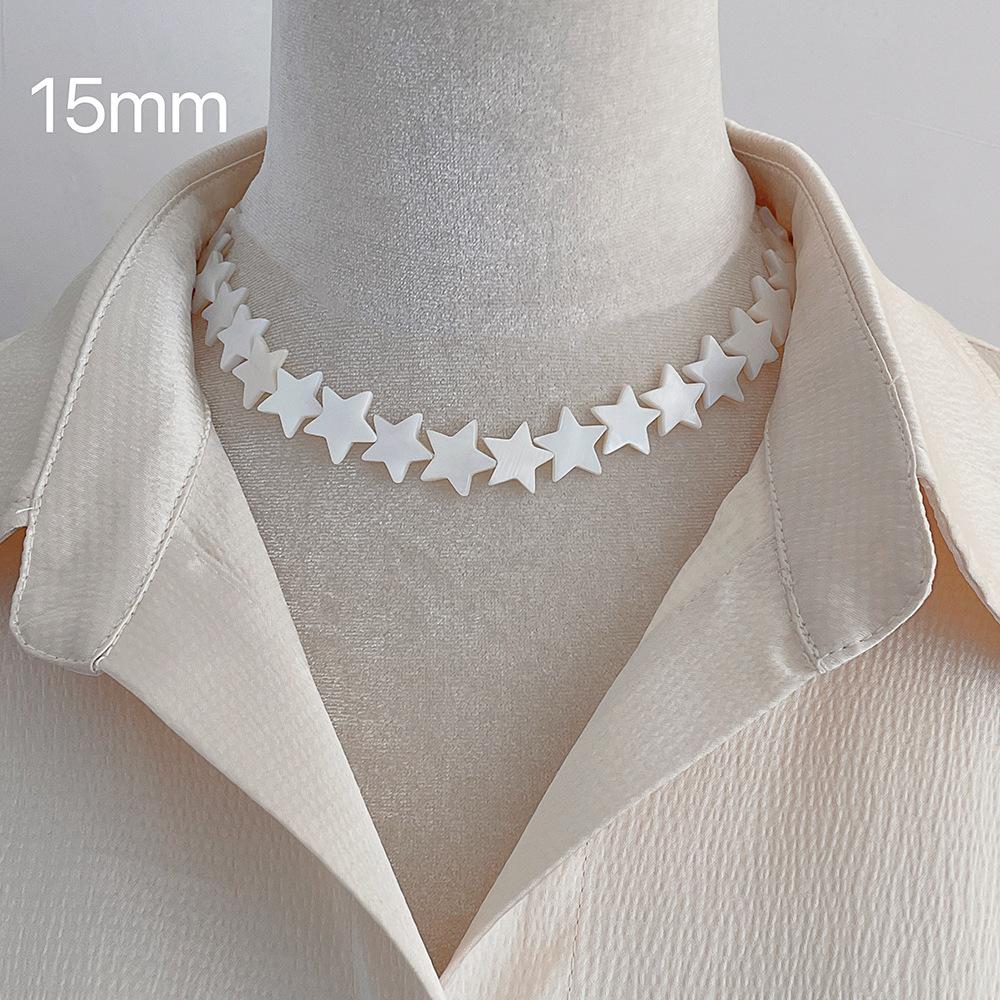 Simple Niche Design Natural Shell Disc Necklace Women Ins Vacation Beach Wind Versatile Collarbone Chain Accessories