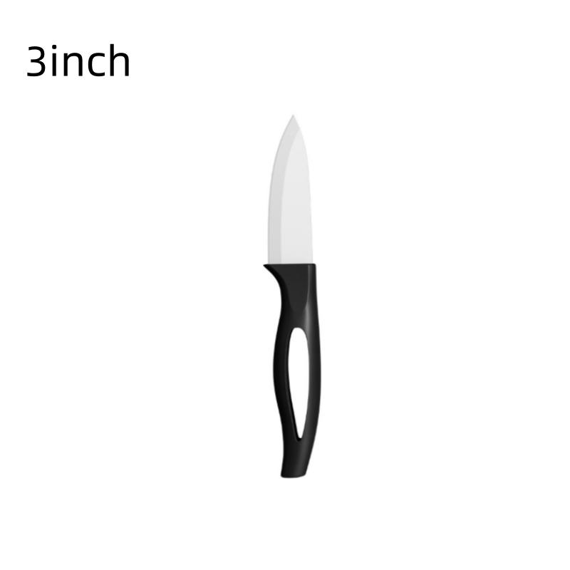 Ceramic Fruit Knife for Kitchen 3 4 5 6 Inch Chef Knife with Sheath Utility Slicing Cooking Tool for Vegetable Rustproof Zirconig