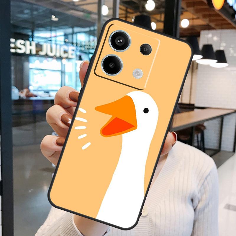 Cartoon Funny Goose Case For Xiaomi Redmi Note 11 9 10 12 13 14 15 Pro Plus Redmi 15 15C 10C 12C 13C 14C Cover