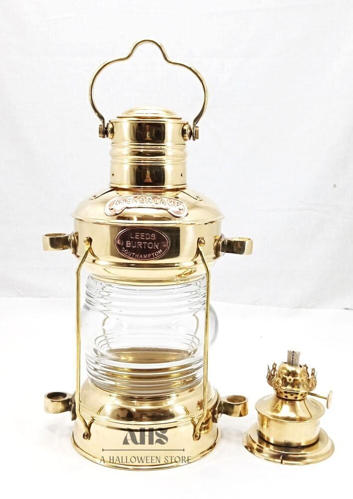 

Морська мала латунна масляна лампа Підвісний ліхтар Антикварна морська корабельна ліхтарна лампа M аеро