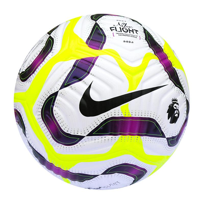 Nike Size 5 Soccer Ball Synthetic Leather Seamless Thermal bonding Unisex White Yellow FZ3033-100 Size 5 Ball