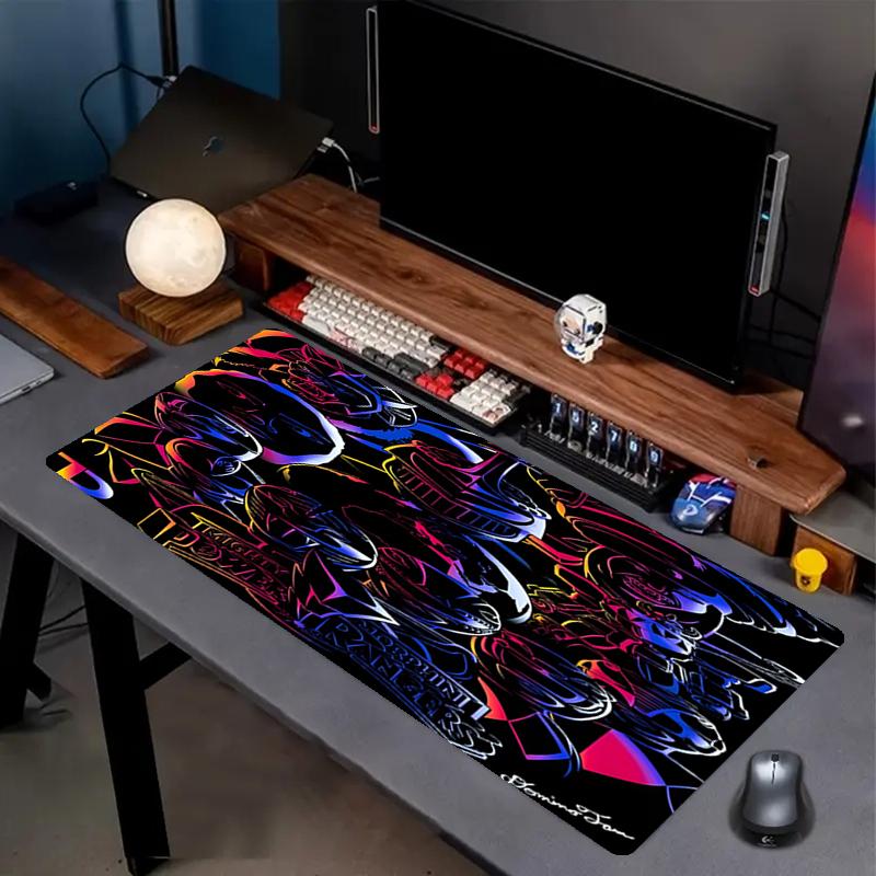 Mighty Morphin Power Rangers Print Mouse Pad, Anti‑Slip Desktop keyboard Mat, for PC Laptop Gaming Working Daily Use, Cool Festival Surprise Gift
