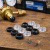 10Pcs/20pcs Transparent/Black Fuel Injector Oring Seals Universal Rubber Seals Bull Nose Dome Shaped For Gas Regulator BBQ Stove