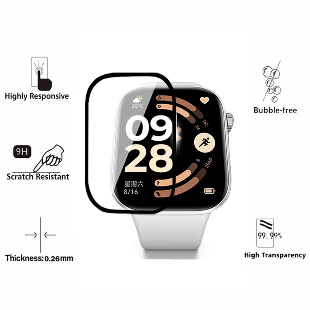 TPU Film Voor Xiaomi Redmi Watch 6 Accessoires Schermbeschermer Gebogen HD Clear Krasbestendig Dekkend Film voor Redmi Watch6 Film