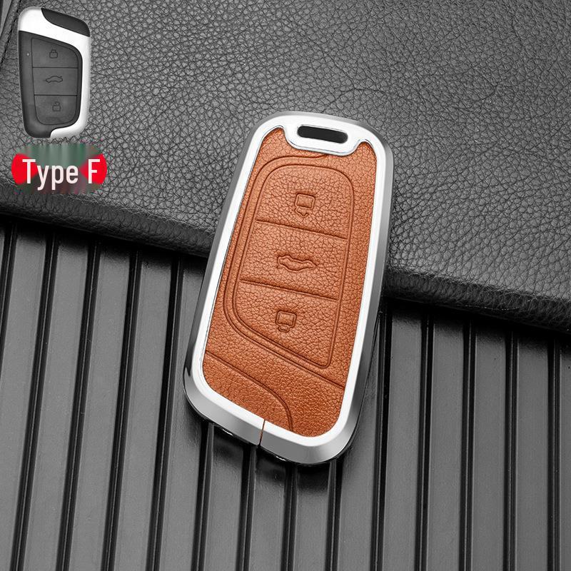 Metal Key Cover Shell for Chery Little Ant 22 Models - Black, Brown, Blue, Multicolor