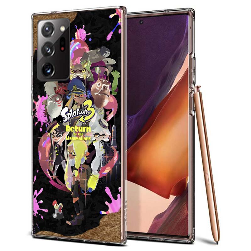 Game S-Splatoons Phone Case for Samsung A55 A35 A25 A15 A07 A05S A16 A17 A26 A36 A37 A56 A57 Galaxy Note 20 10 A50S A71 A51 A31