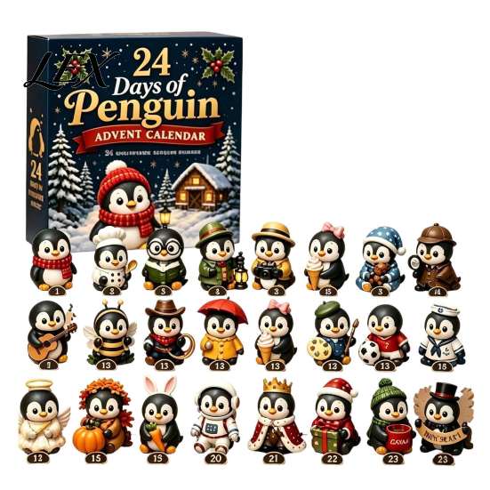 Christmas Theme Advent Calendar 2026 Calendar, 24-Day Acrylic 2D Ornament Set with Tree Pendant Animal Figures, Hanging Decor, Holiday Gift