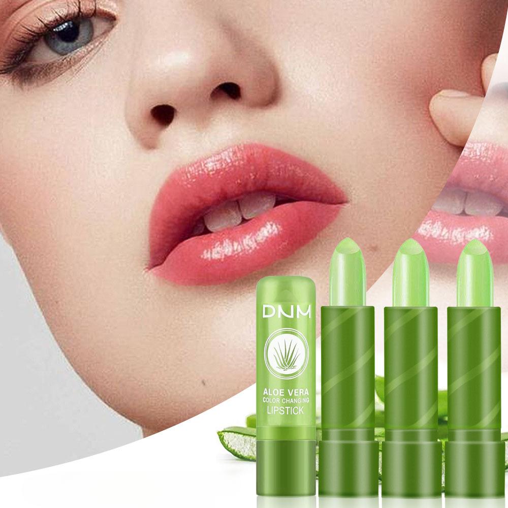 Aloe Color Changing Lipstick Aloe Vera Tinted Lip Balm Moisturizing Hydrating Long Lasting Lipstick Hydrating Lip Care Gloss for Soft Lustrous Lips