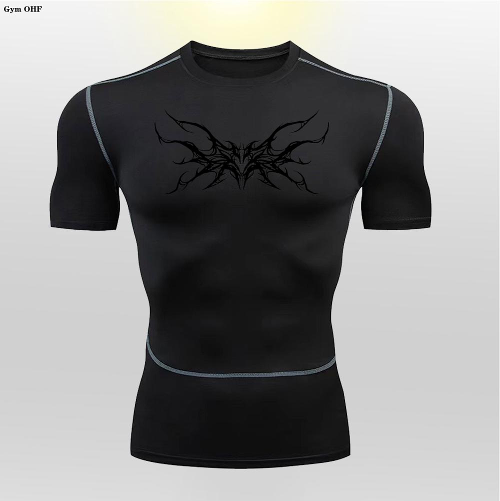 Man Compression T Shirt Gym Fitness Training Running Quick Drying Sports Shirt Summer Shaping Slimming Comfortable Men T Shirts