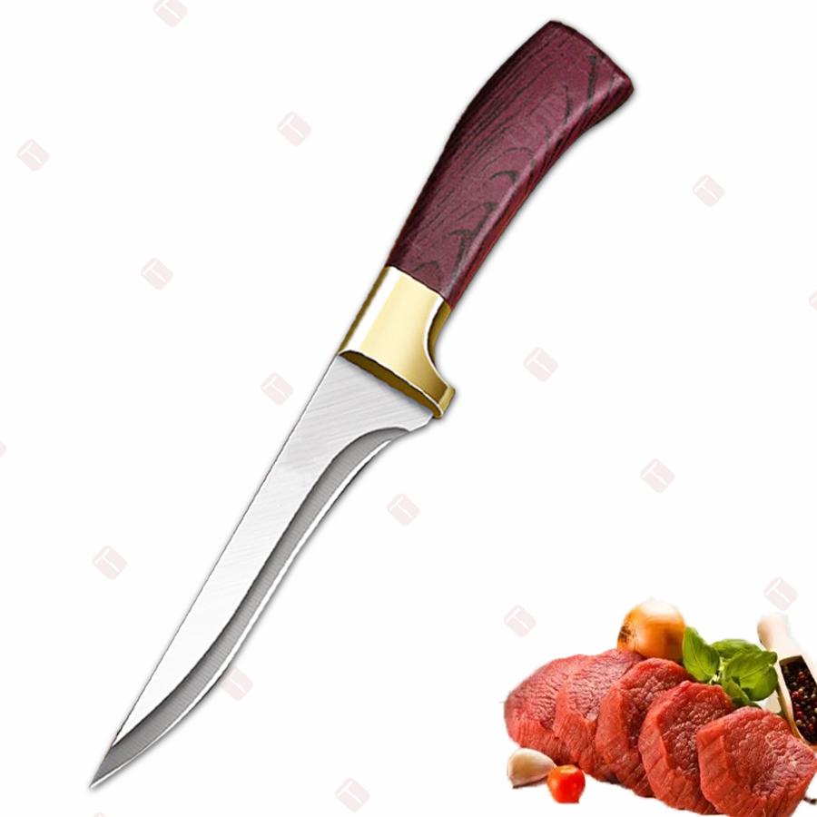

Stainless Steel Boning Knife Professional Kitchen Knives Fish Knife Meat Cleaver Cutting Meat Fruit Vegetables Knife with Cover