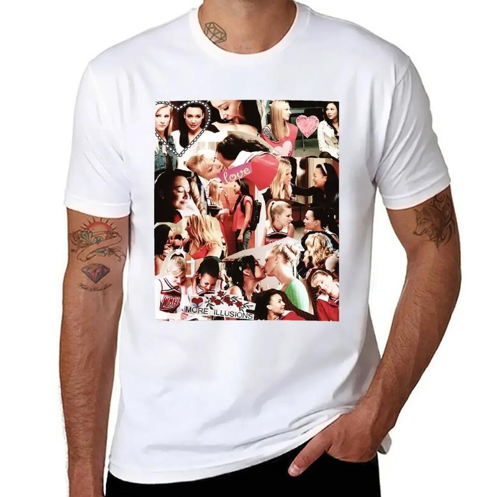 Glee - Brittana Collage T-Shirt Cute Tops Customs Men's T-shirt